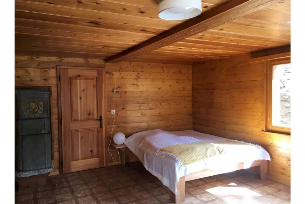 Alpia 26 - Zwei Zimmerwohnung In Traditionellem Walliser Haus Gasenried Dış mekan fotoğraf