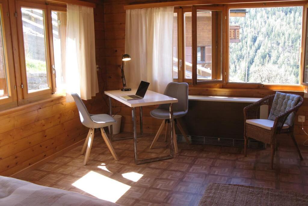 Alpia 26 - Zwei Zimmerwohnung In Traditionellem Walliser Haus Gasenried Dış mekan fotoğraf